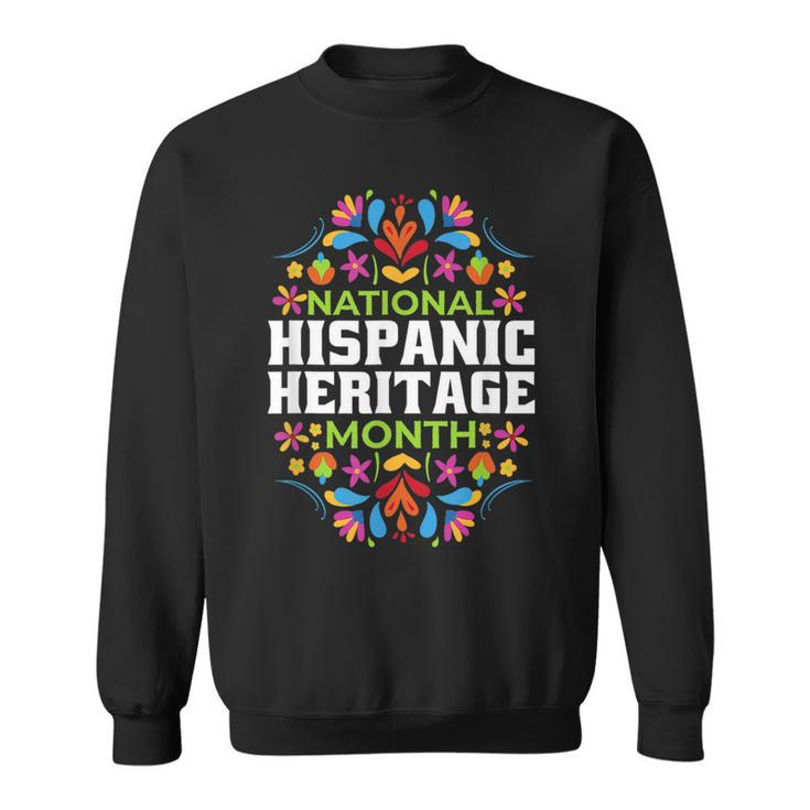 Happy National Hispanic Heritage Month Latino Pride Flag  V2 Men Women Sweatshirt Graphic Print Unisex