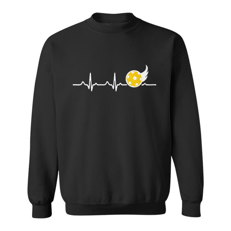 Heartbeat I Love Pickleball Funny Gift For Pickleball Player Great Gift Sweatshirt