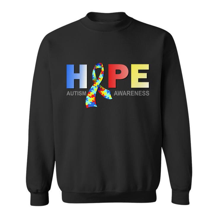 Hope For Autism Awareness Tribute Tshirt Sweatshirt