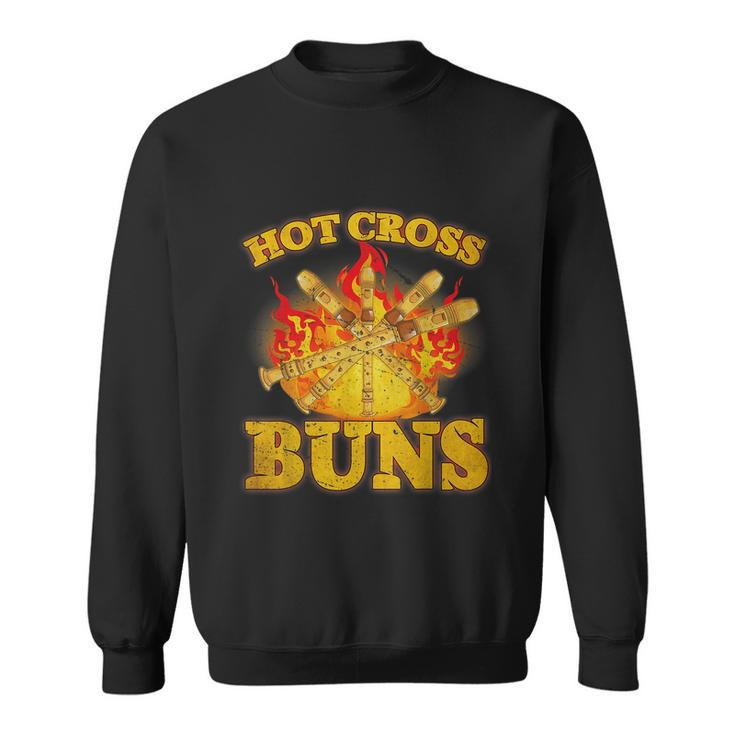Hot Cross Buns Funny Trendy Hot Cross Buns Graphic Design Printed Casual Daily Basic V2 Sweatshirt
