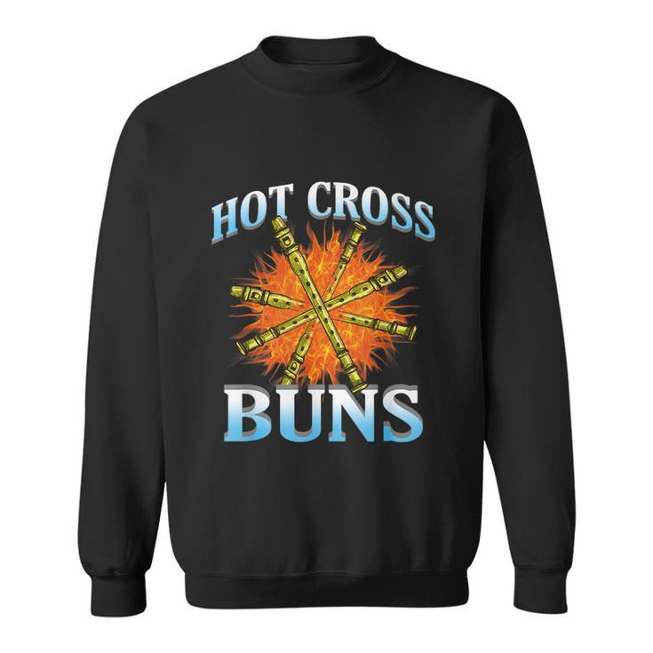Hot Cross Buns Funny Trendy Hot Cross Buns Graphic Design Printed Casual Daily Basic V3 Sweatshirt