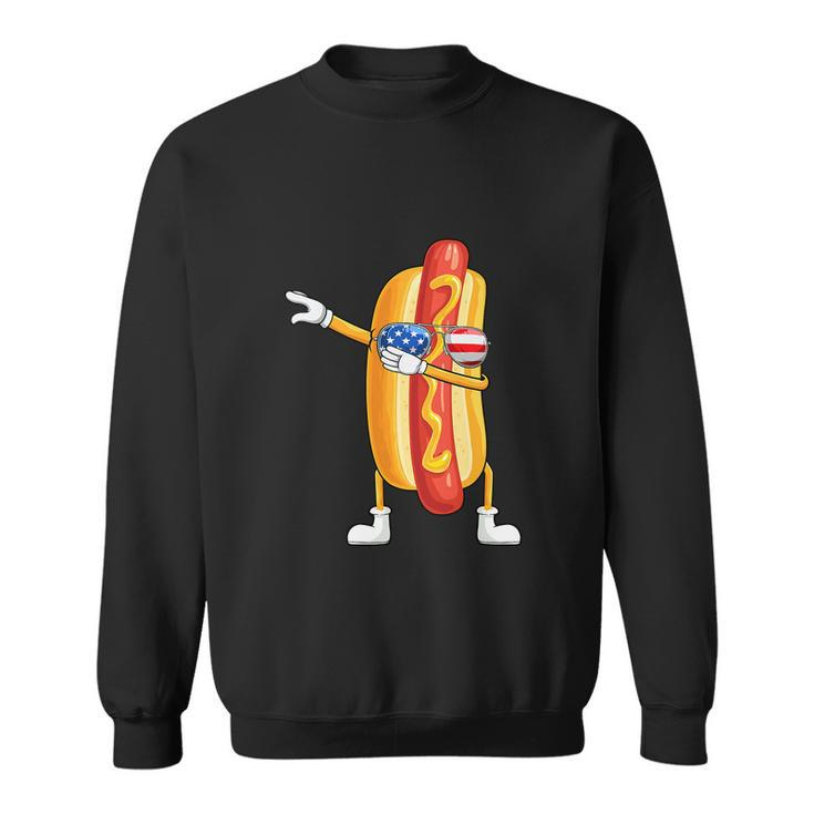 Hot Dog July 4Th Funny Dabbing Hotdog Sweatshirt