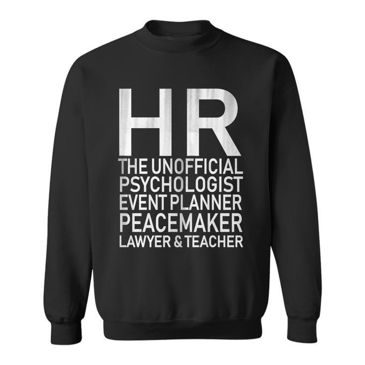 Hr The Unofficial Psychologist  Graphic Design Printed Casual Daily Basic Sweatshirt