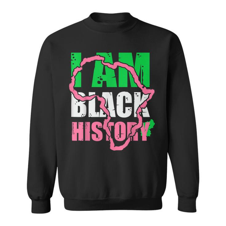I Am Black History Aka Black History Month 2022 Men Women Sweatshirt Graphic Print Unisex