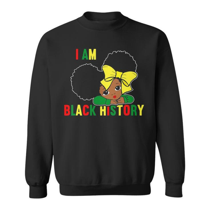 I Am The Strong African Queen Girls   Black History Month V2 Sweatshirt