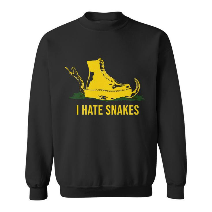 I Hate Snakes Dont Thread On Me Flag Sweatshirt