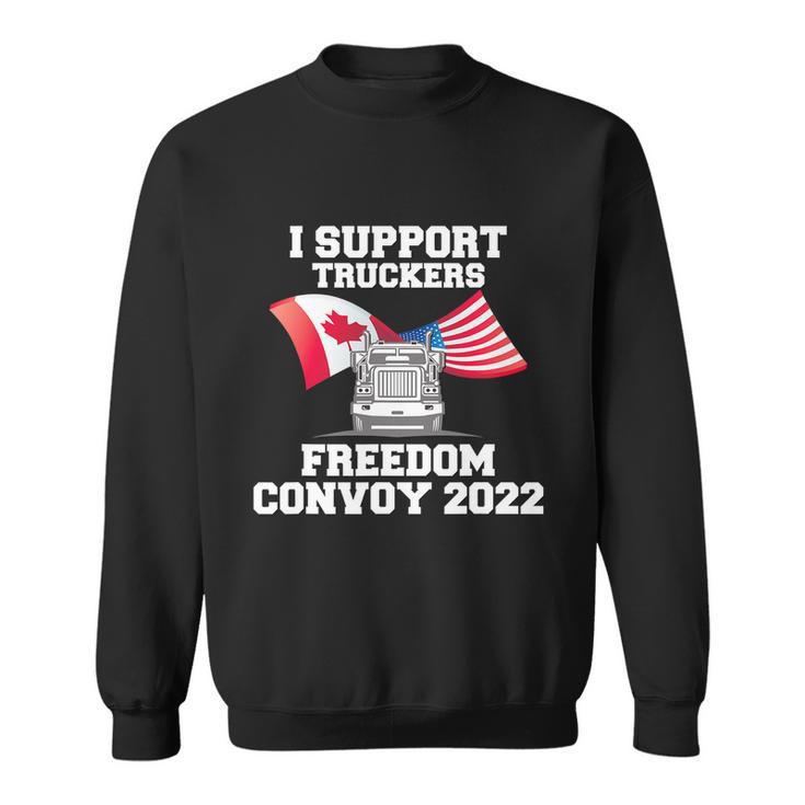 I Support Truckers Freedom Convoy 2022 Trucker Gift Design Tshirt Sweatshirt