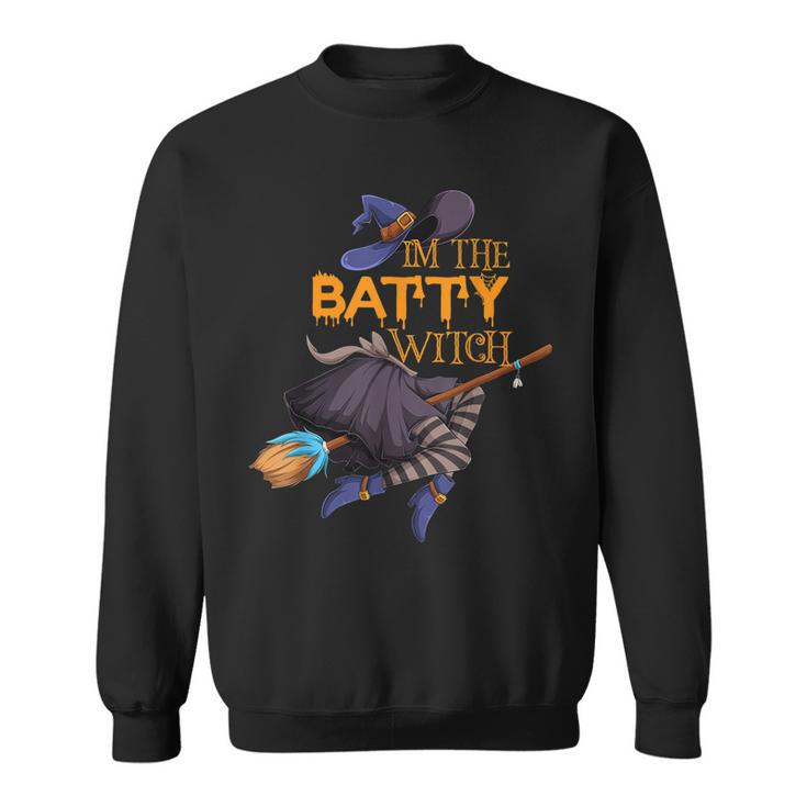 Im The Batty Witch Halloween Matching Group Costume  Sweatshirt