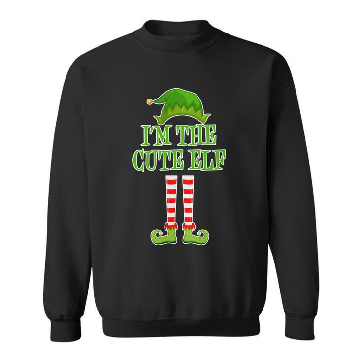 Im The Cute Elf Matching Family Christmas Tshirt Sweatshirt