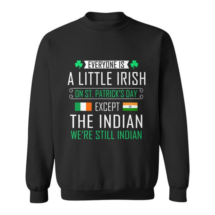 Indian Irish On St Patricks Day Graphic Design Printed Casual Daily Basic Sweatshirt