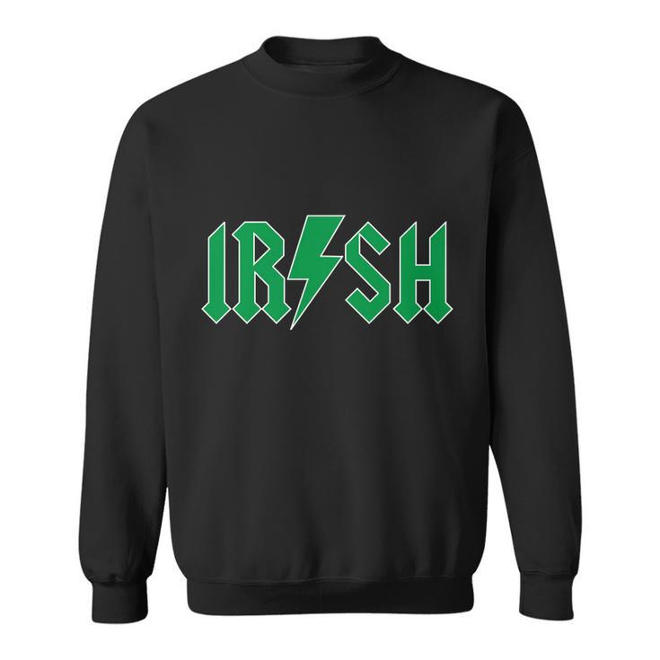 Irish Rocks Logo Music Parody St Patricks Day Sweatshirt
