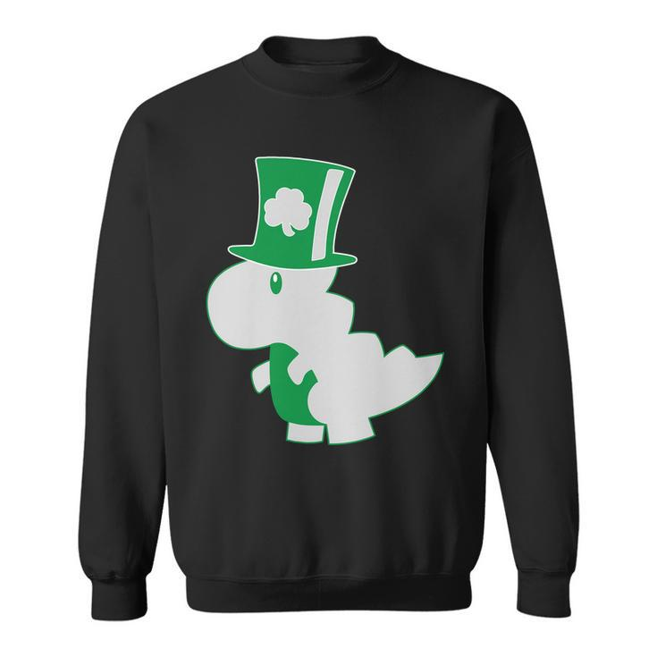 Irish T-Rex Dinosaur Clover Cute St Patricks Day Tshirt Sweatshirt