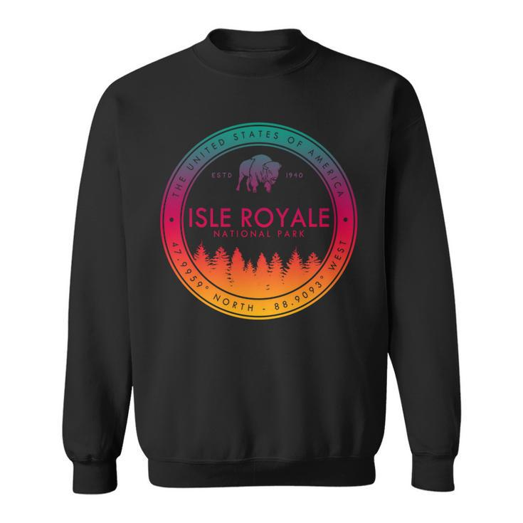 Isle Royale National Park Michigan Gifts Souvenir Mi Sweatshirt
