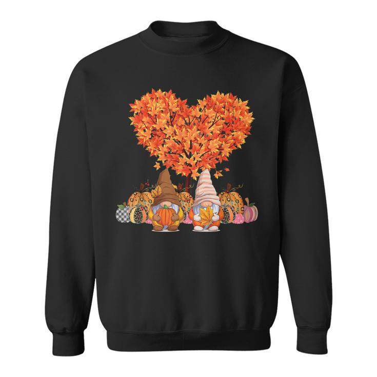 Its Fall Yall Cute Gnomes Pumpkin Autumn Tree Fall Leaves  V2 Sweatshirt