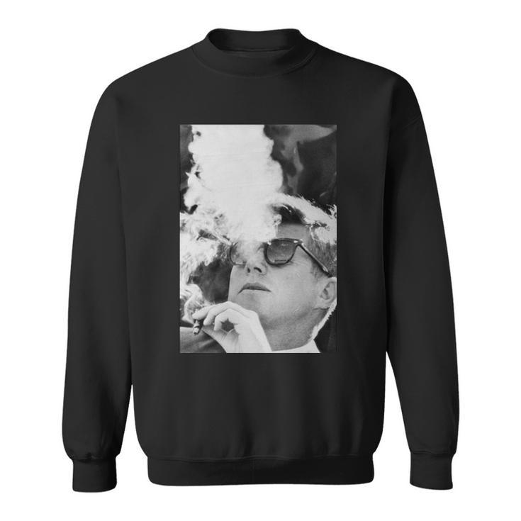 Jfk Smoking With Shades John F Kennedy President Tshirt Sweatshirt