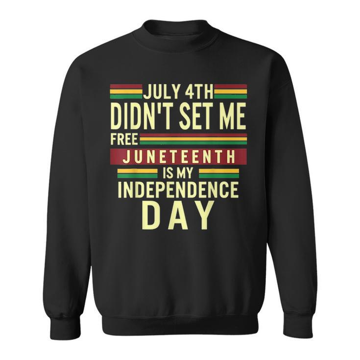 Juneteenth Ancestors Black African American Flag Pride  V3 Sweatshirt