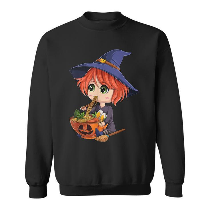 Kawaii Japanese Anime Witch Halloween Ramen Food Lovers  V2 Sweatshirt