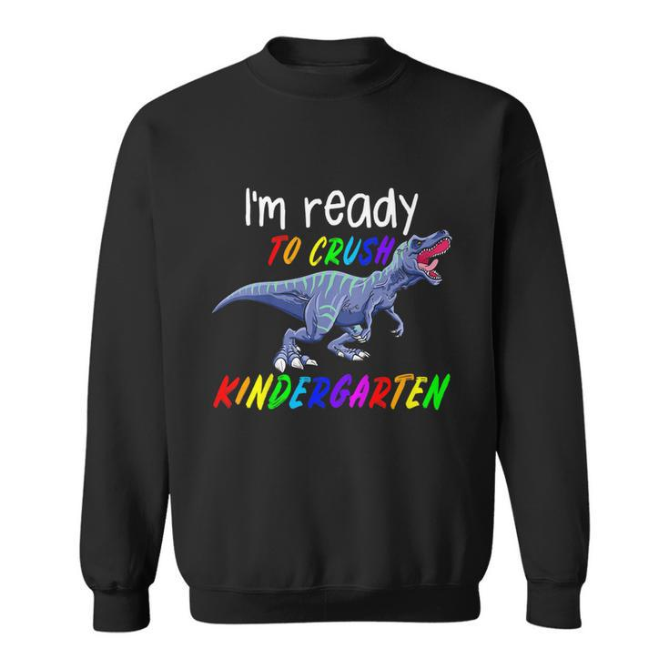Kids 1St Day Of Kindergarten Trex Dinosaur Gift Kids Sweatshirt