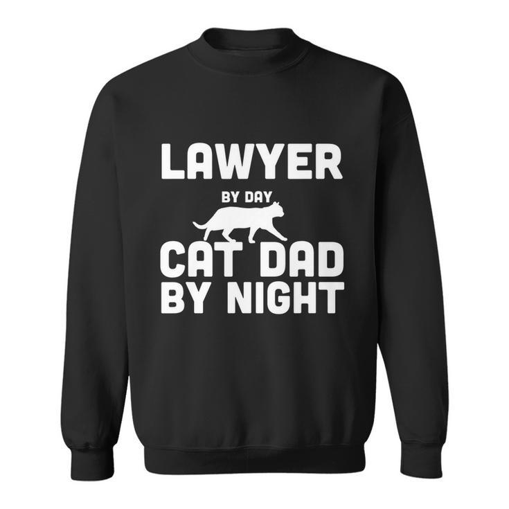 Lawyer By Day Cat Dad By Night Sweatshirt