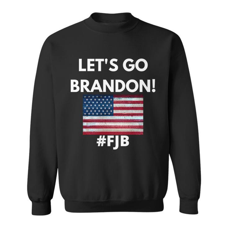 Lets Go Brandon Fjb American Flag Sweatshirt