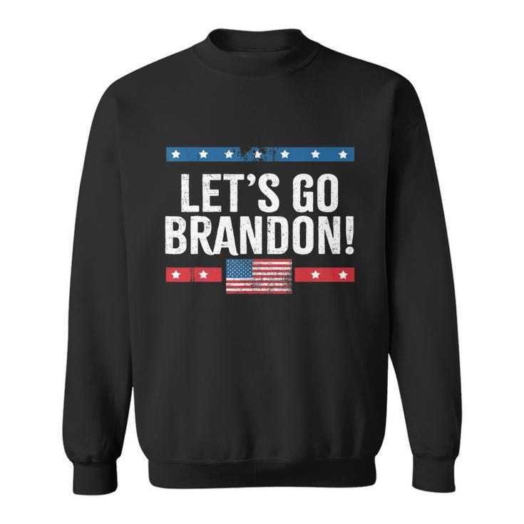 Lets Go Brandon Lets Go Brandon Vintage Us Flag Tshirt Sweatshirt