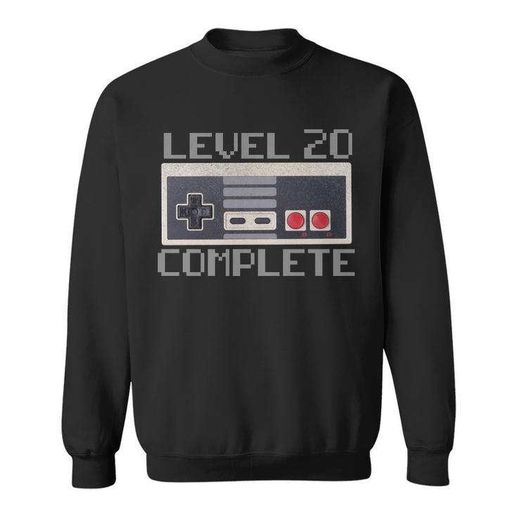 Level 20 Complete Retro Gamer 20Th Birthday Tshirt Sweatshirt