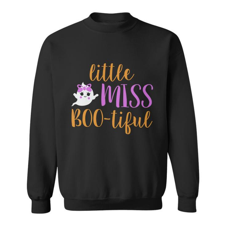 Little Miss Boo Tiful Halloween Quote Sweatshirt