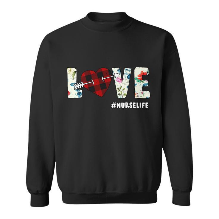 Love Nurselife Arrow Heart Tshirt Sweatshirt