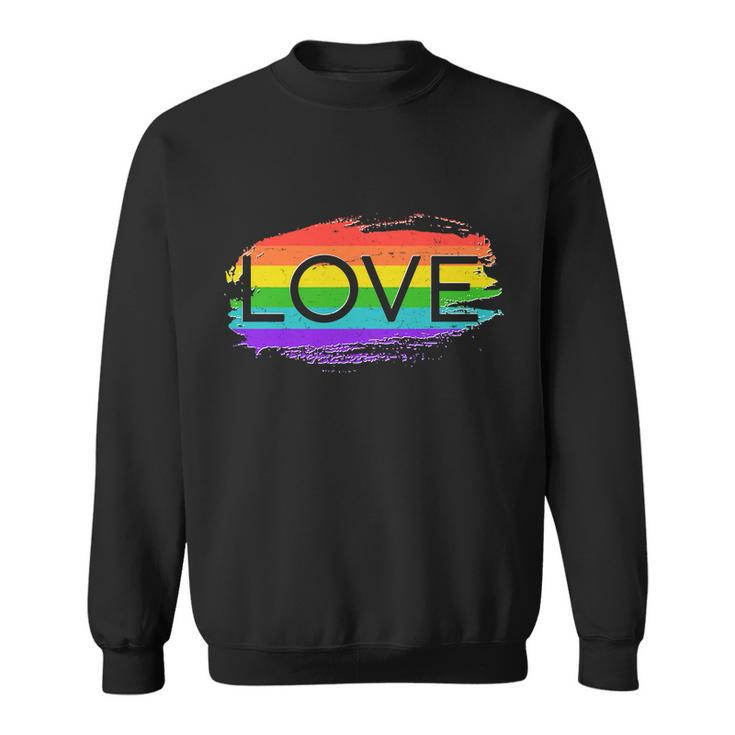 Love Rainbow Paint Gay Pride Tshirt Sweatshirt