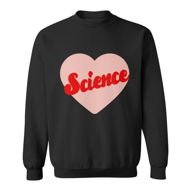 Love Science Retro Heart Sweatshirt