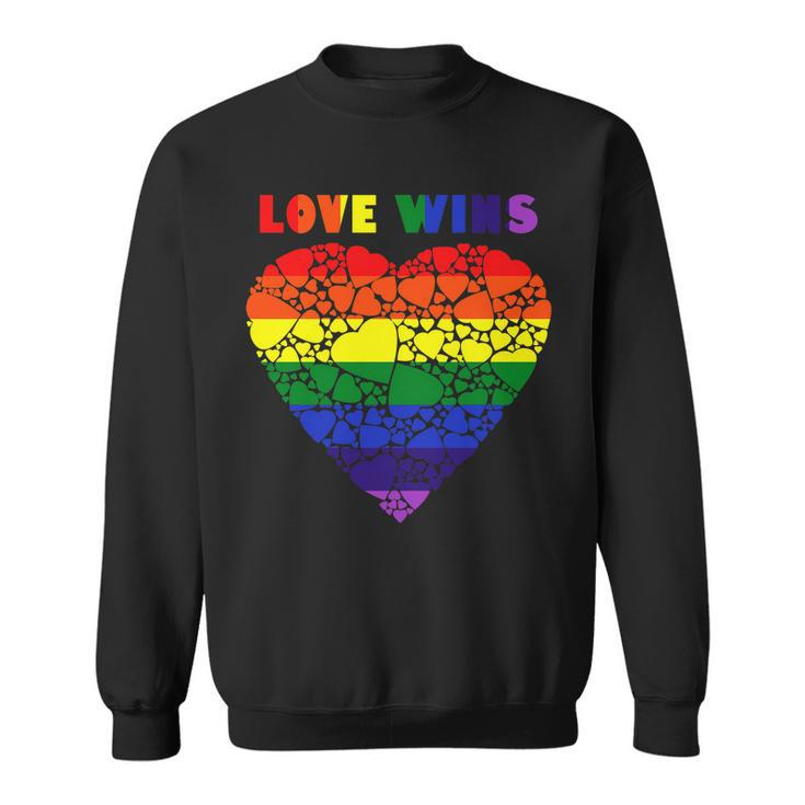 Love Wins Heart Sweatshirt