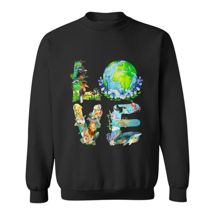 Love World Earth Day 2022 Planet Environmental Animal Tshirt Sweatshirt