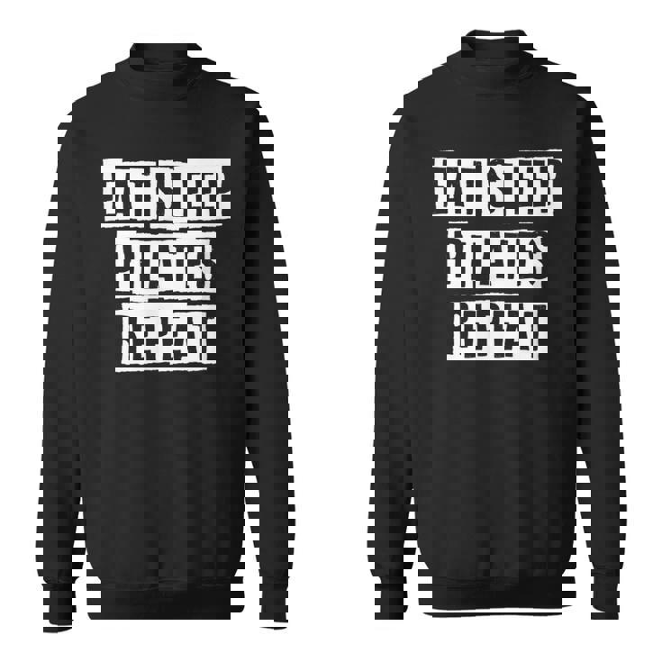 Lovely Funny Cool Sarcastic Eat Sleep Pilates Repeat Sweatshirt Lovely Funny Cool Sarcastic Eat Sleep Pilates Repeat Sweatshirt