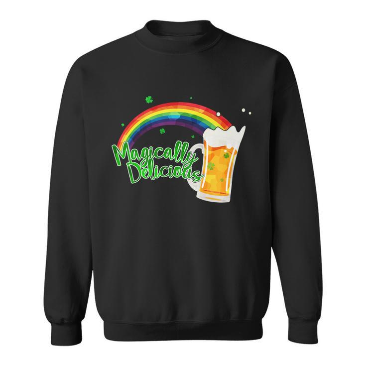Magically Delicious Rainbow Beer St Patricks Day Sweatshirt