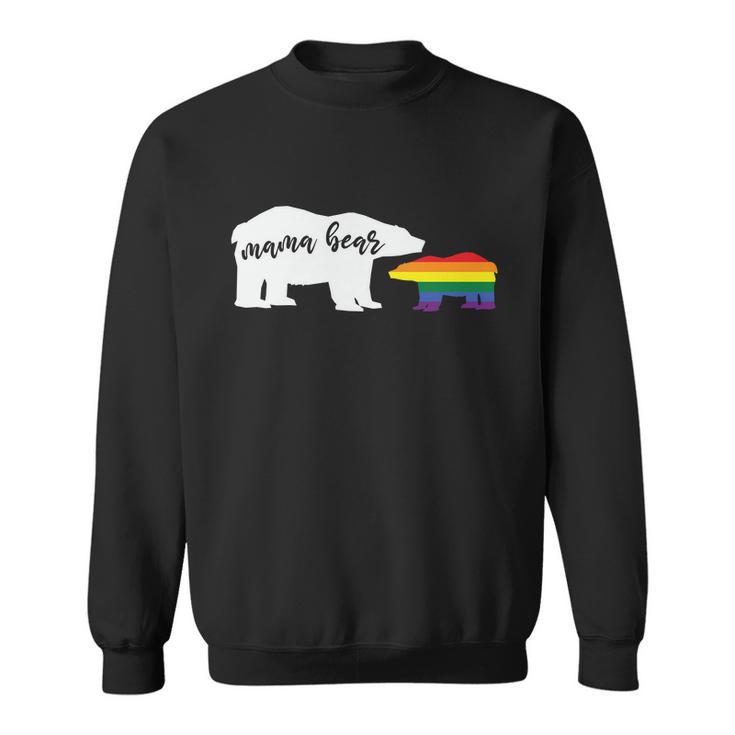 Mama Bear Lgbt Gay Pride Lesbian Bisexual Ally Quote Sweatshirt