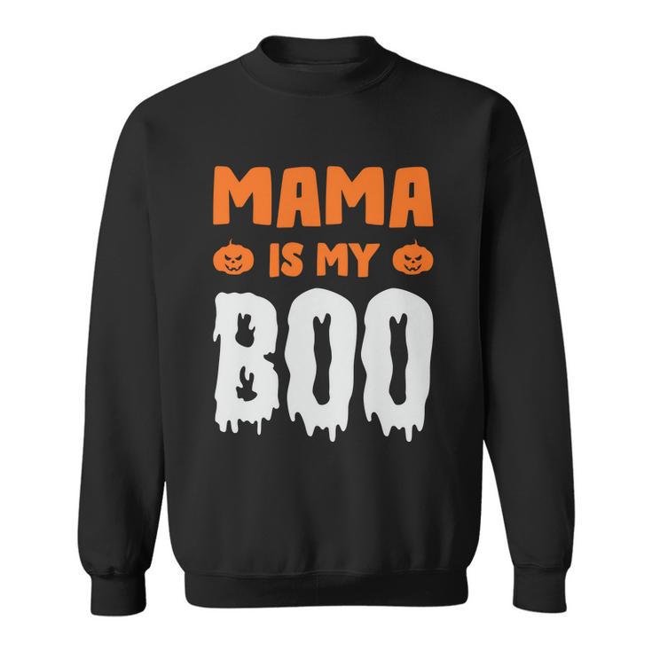 Mama Is My Boo Halloween Quote Sweatshirt