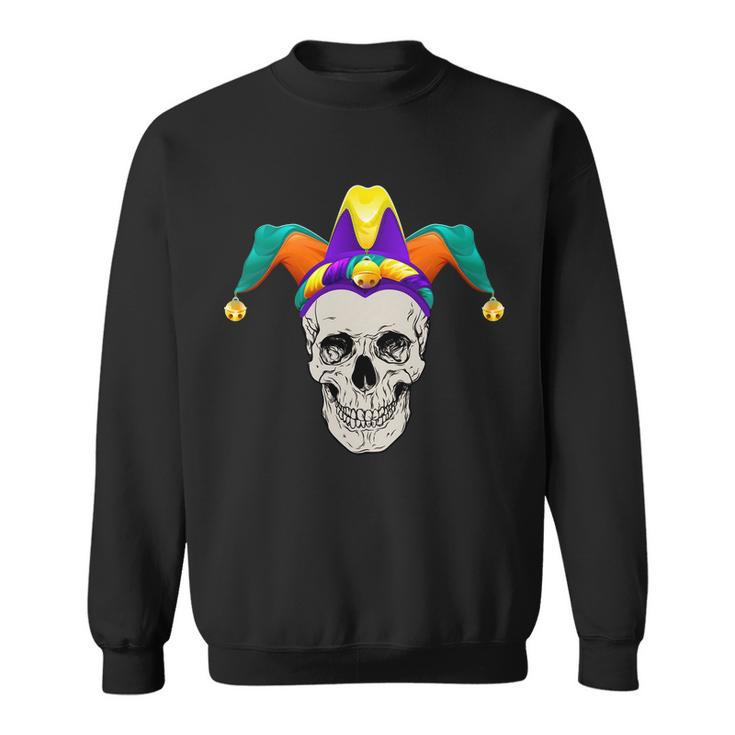 Mardi Gras Skull Party Hard Sweatshirt
