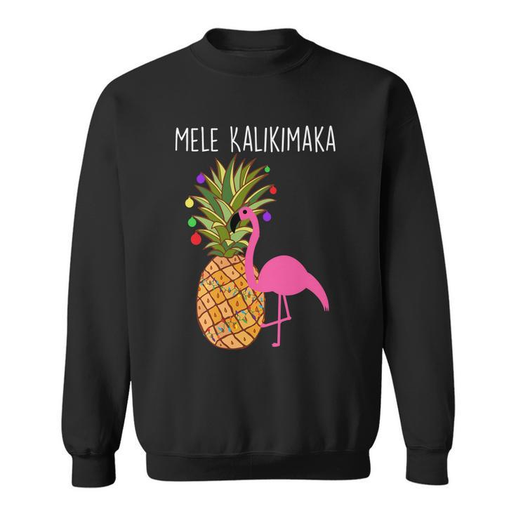 Mele Kalikimaka Flamingo Christmas Tshirt Sweatshirt