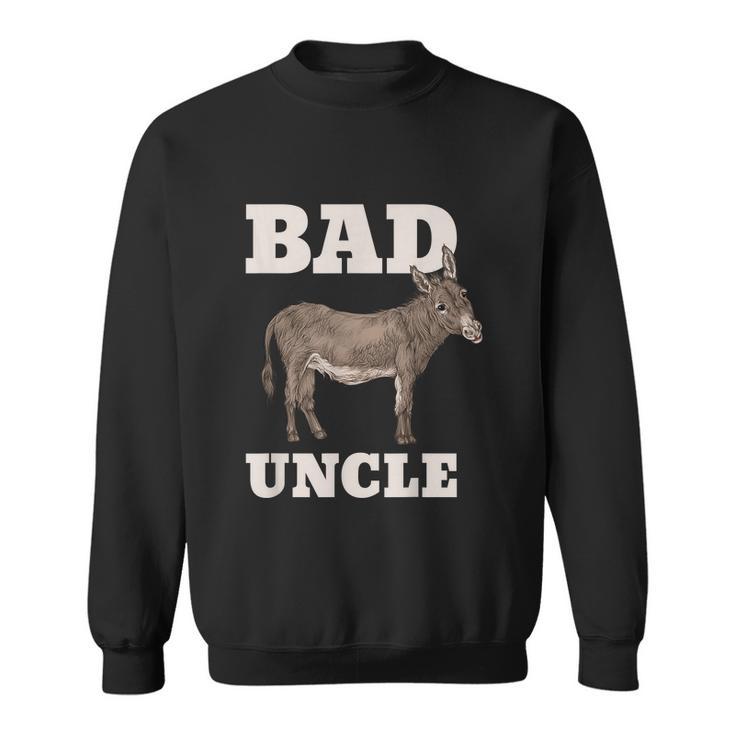 Mens Badass Uncle Funny Pun Cool Sweatshirt