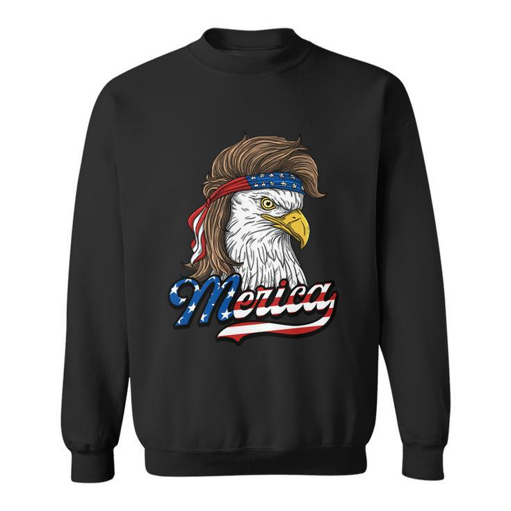 Merica Cute Gift Patriotic Usa Eagle Of Freedom Cute Gift 4Th Of July Gift Sweatshirt