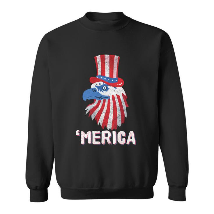Merica Eagle Mullet 4Th Of July American Flag Patriotic Gift Sweatshirt