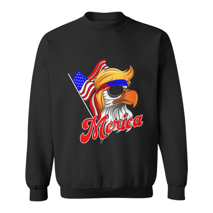 Merica Patriotic Eagle Mullet 4Th Of July American Flag Great Gift Sweatshirt