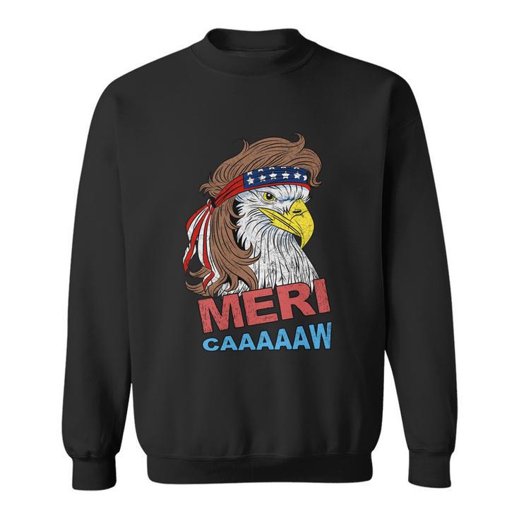 Merimeaningful Giftcaaaaaw Meaningful Gift Eagle Mullet 4Th Of July Usa American Sweatshirt