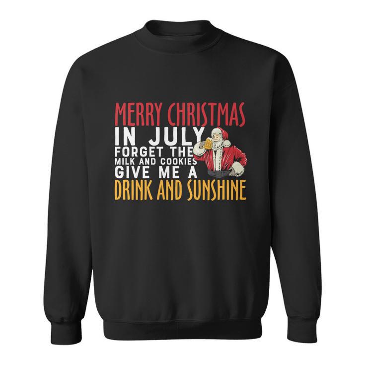 Milk Cookies Give Me Christmas In July Sweatshirt