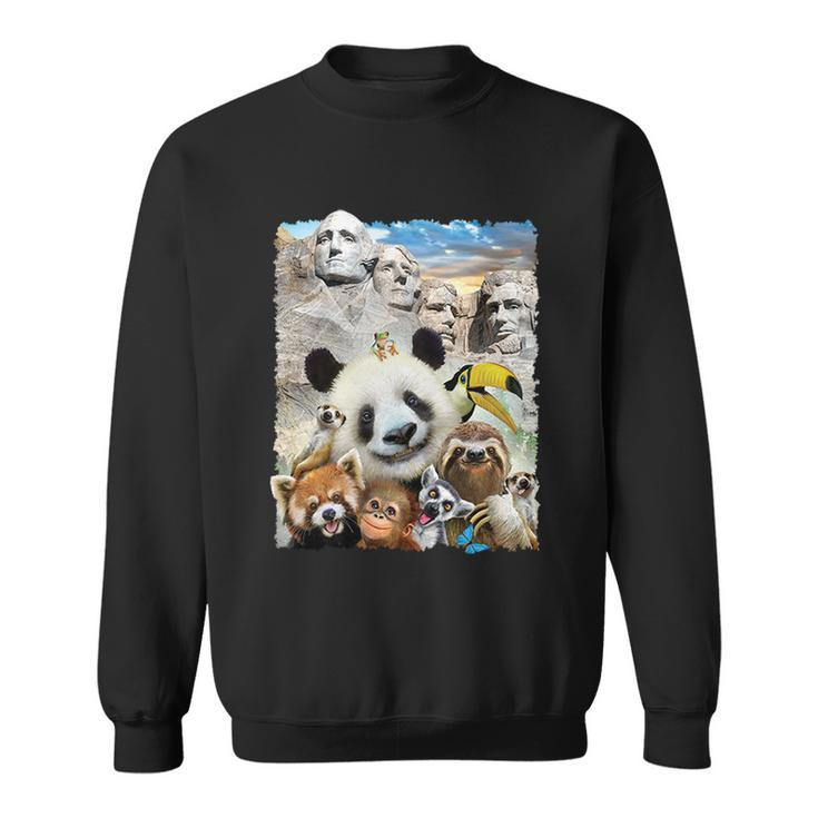 Mt Rushmore Wild Animals Selfie Tshirt Sweatshirt