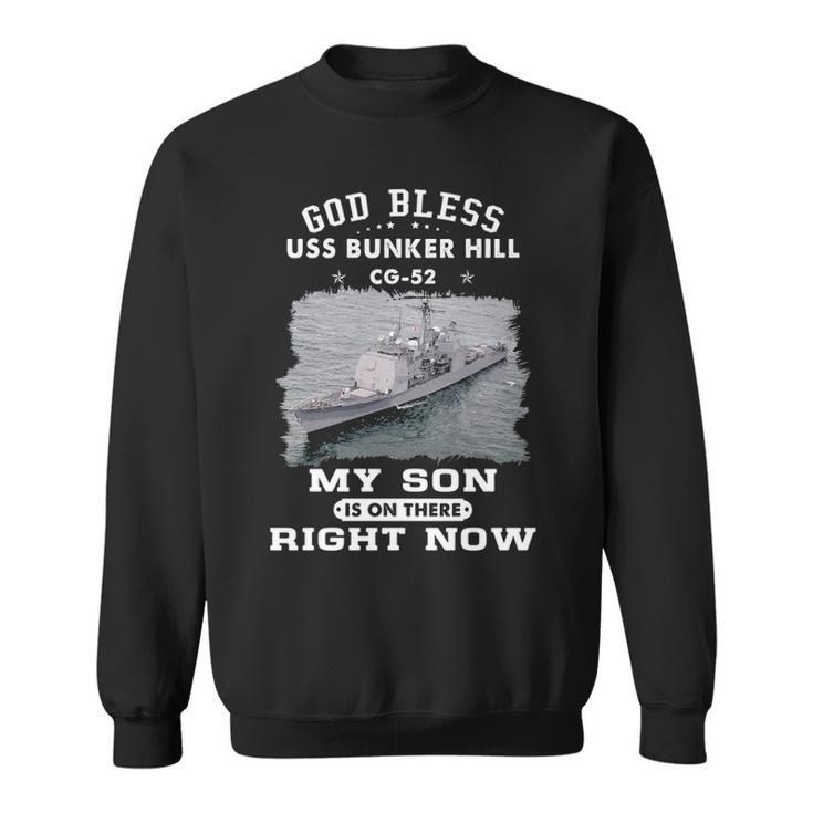 My Son Is On Uss Bunker Hill Cg  Sweatshirt