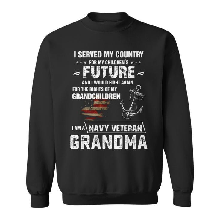 Navy Veteran Grandma Sweatshirt