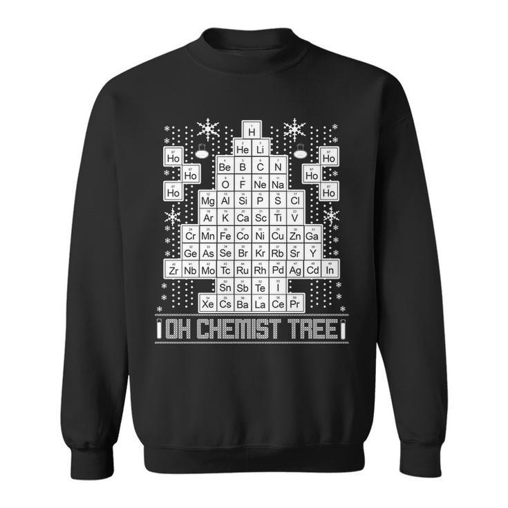 Oh Chemistry Tree Chemist Ugly Christmas Sweater Tshirt Sweatshirt