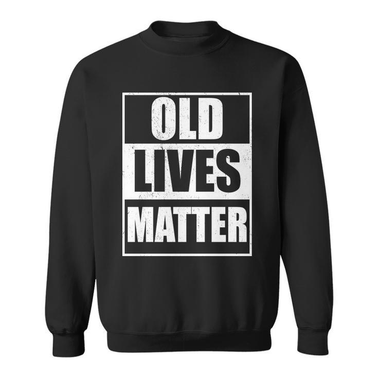 Old Lives Matter Distressed Logo V2 Sweatshirt