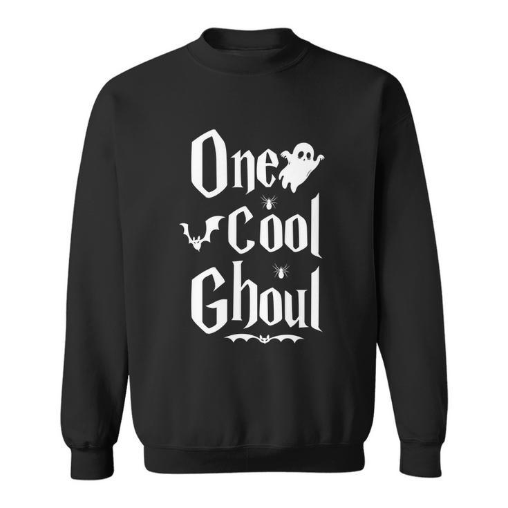One Cool Ghoul Funny Halloween Quote Sweatshirt